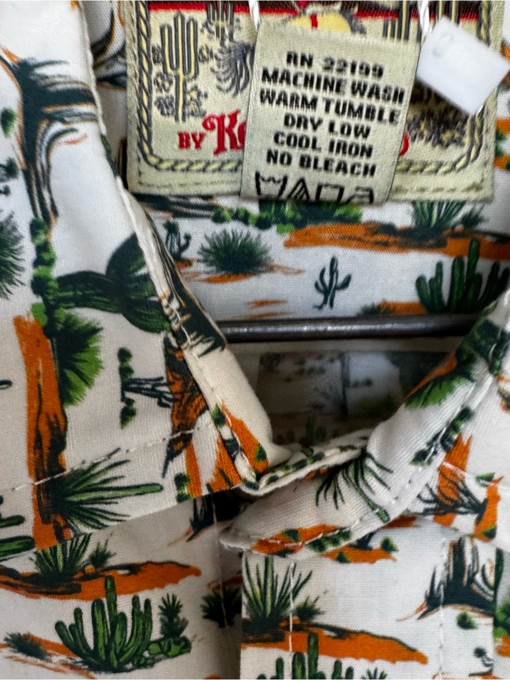 Men's Desert Print Button-Up Shirt Rocking K Ranchwear - Picture 5 of 5